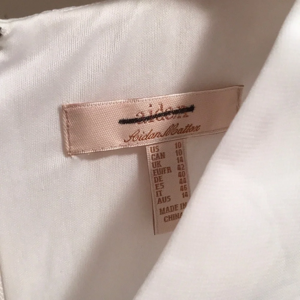 New Aidan Mattox blouson cocktail dress sz 10